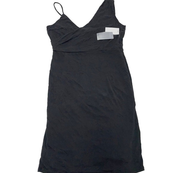 NSR Dresses & Skirts - NSR Dress Women Large Black One Shoulder Mini‎ Stretch Ruched Cocktail LBD